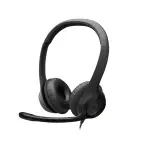 AUDÍFONOS DE COLOR NEGRO LOGITECH DE CABLE USB TIPO-C CON MICROFONO PARA COMPUTADORAS H390